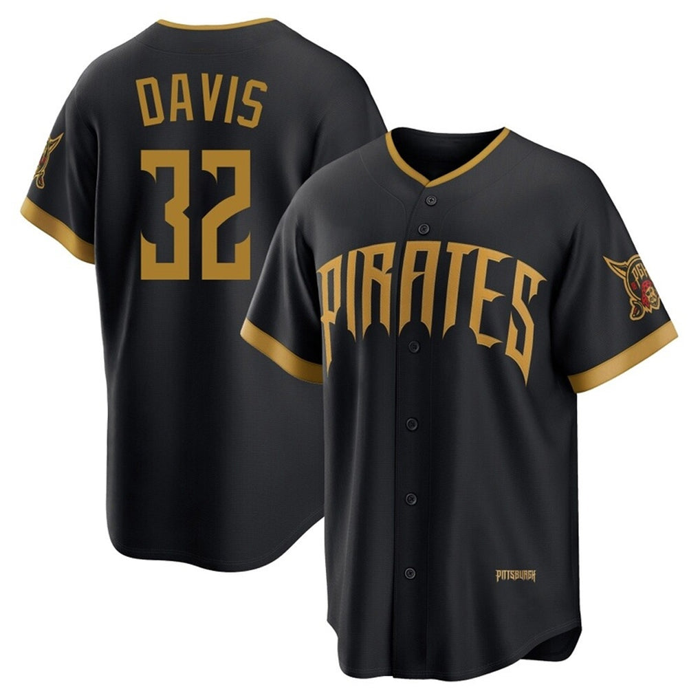 P.Pirates #32 Henry Davis Player Black 2026 City Connect Home Game Stitched Jerseys