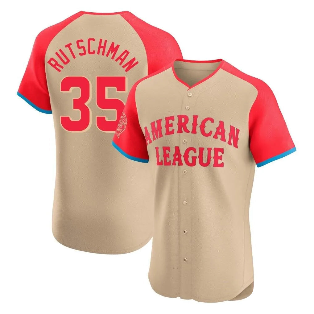 B.Orioles #35 Adley Rutschman Player Cream American League All-Star Limited Elite Home Game Gdoa Stitched Jerseys
