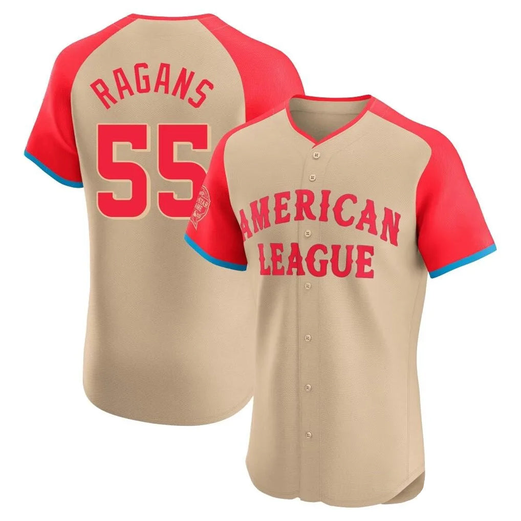 KC.Royals #55 Cole Ragans Player Cream American League All-Star Limited Elite Home Gdoa Stitched Jerseys