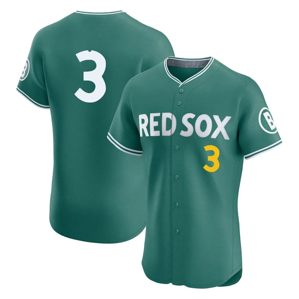 B.Red Sox #3 Ceddanne Rafaela Player Green City Connect Limited Elite Home Game Gdoa Stitched Jerseys