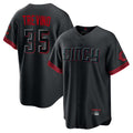 C.Reds #35 Jose Trevino Player Black City Connect Home Game Gdoa Stitched Jerseys