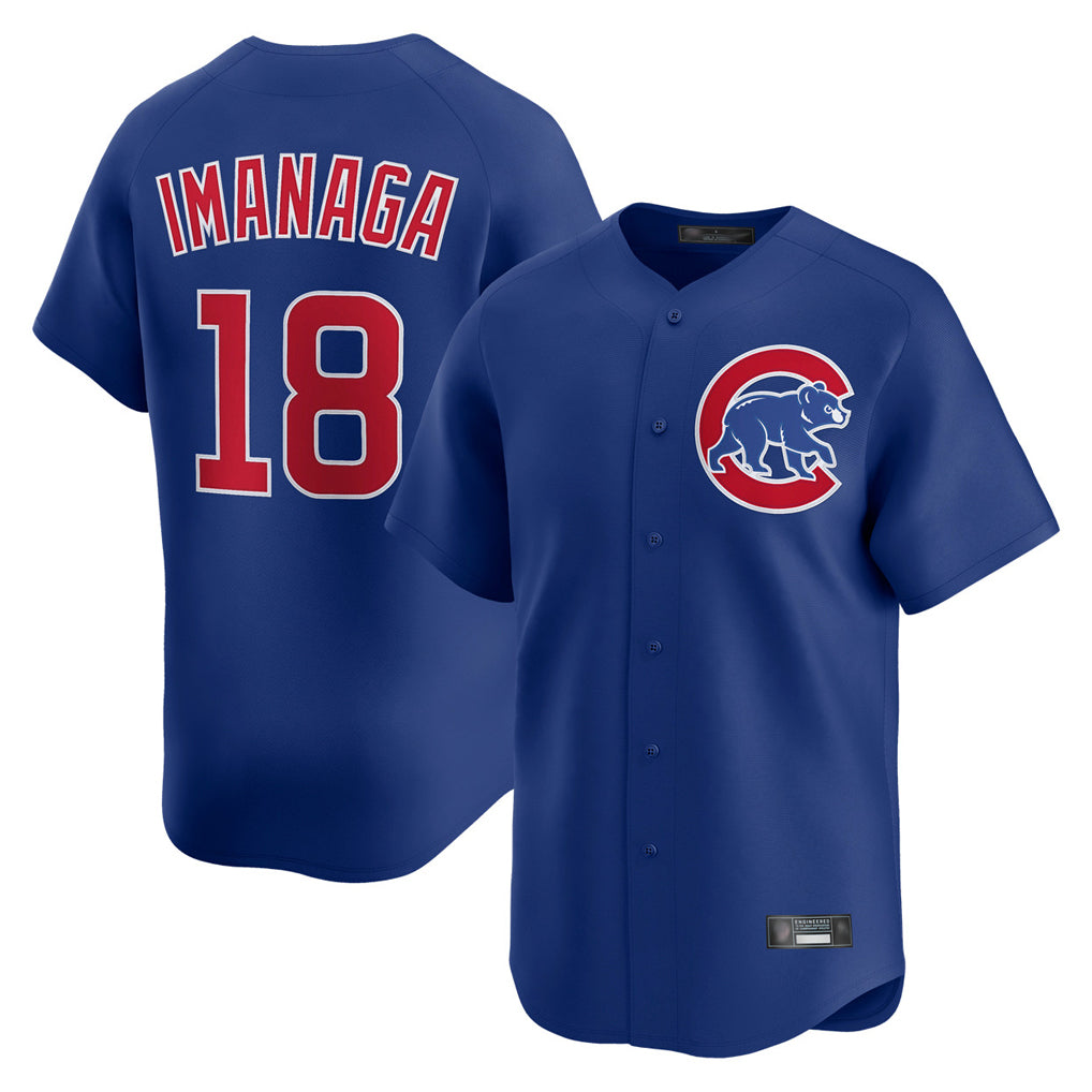 C.Cubs #18 Shota Imanaga Player Royal Limited Home Gdoa Stitched Jerseys
