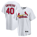 St. Louis Cardinals #40 Willson Contreras Player White Home Game Stitched Jerseys
