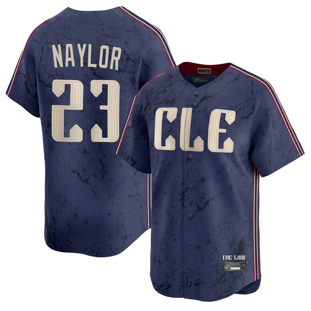 C.Guardians #23 Bo Naylor Player Navy City Connect Limited Home Gdoa Stitched Jerseys
