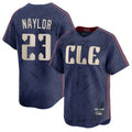 C.Guardians #23 Bo Naylor Player Navy City Connect Limited Home Gdoa Stitched Jerseys