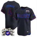 T.Blue Jays #4 George Springer Player Black 2025 American League City Connect Limited Gdoa Stitched Jerseys