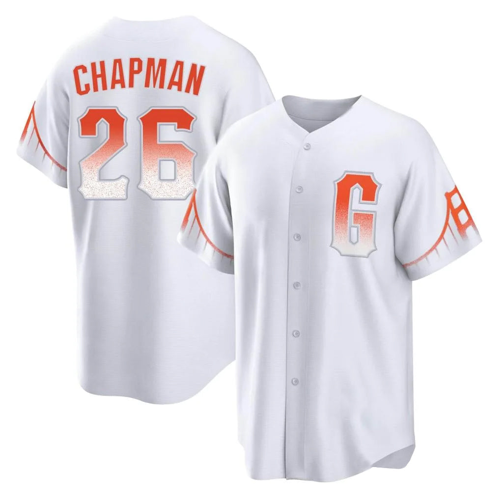 SF.Giants #26 Matt Chapman Player White City Connect Home Game Stitched Jerseys