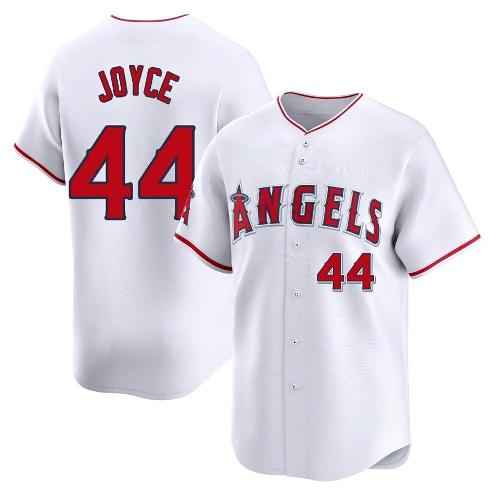 LA.Angels #44 Ben Joyce Player White Limited Home Gdoa Stitched Jerseys
