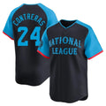 M.Brewers #24 William Contreras Player Navy Limited National League All-Star Home Game Gdoa Stitched Jerseys