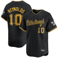 P.Pirates #10 Bryan Reynolds Player Black Alt Home Limited Gdoa Stitched Jerseys