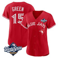 T.Blue Jays #15 Chad Green Player Red 2025 World Series Limited Gdoa Stitched Jerseys
