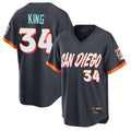 S.Diego Padres #34 Michael King Player Obsidian 2026 City Connect Home Limited T-shirt Stitched Jerseys