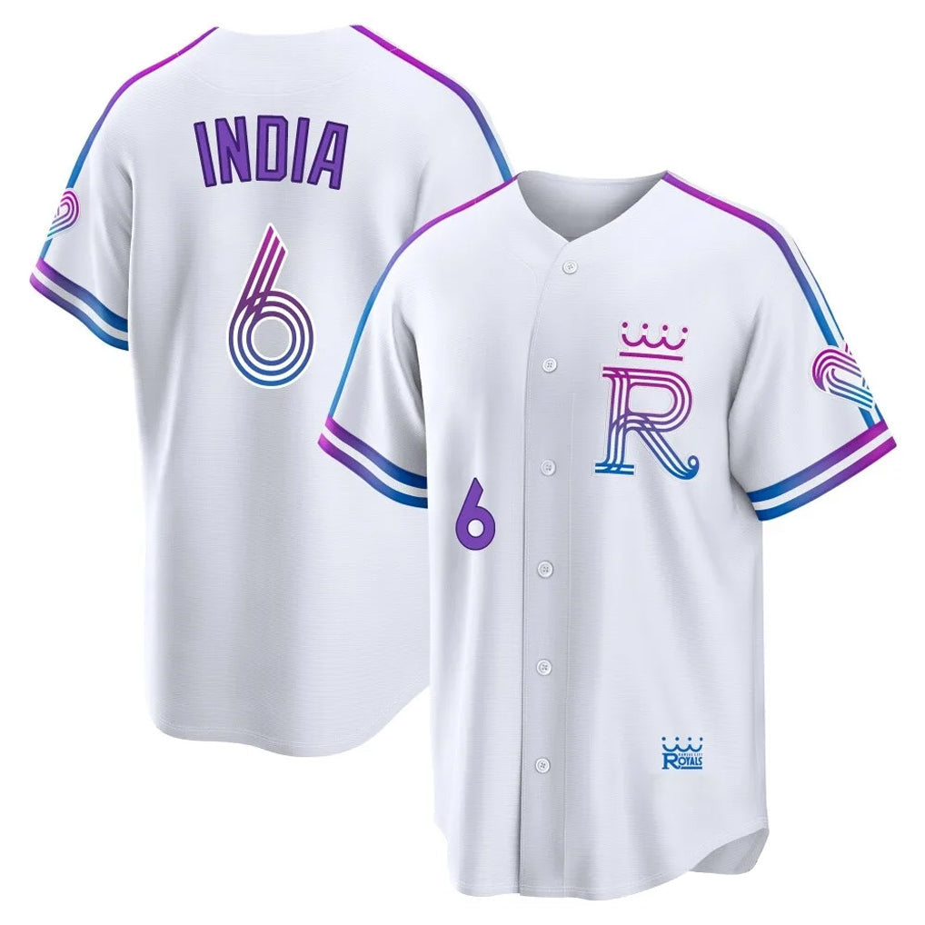KC.Royals #6 Jonathan India Player White 2026 City Connect Limited Home Gdoa Stitched Jerseys