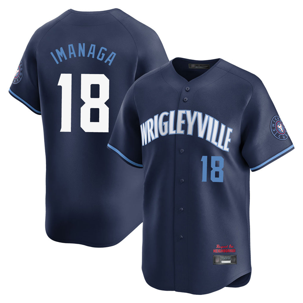 C.Cubs #18 Shota Imanaga Player Navy City Connect Limited Home Gdoa Stitched Jerseys