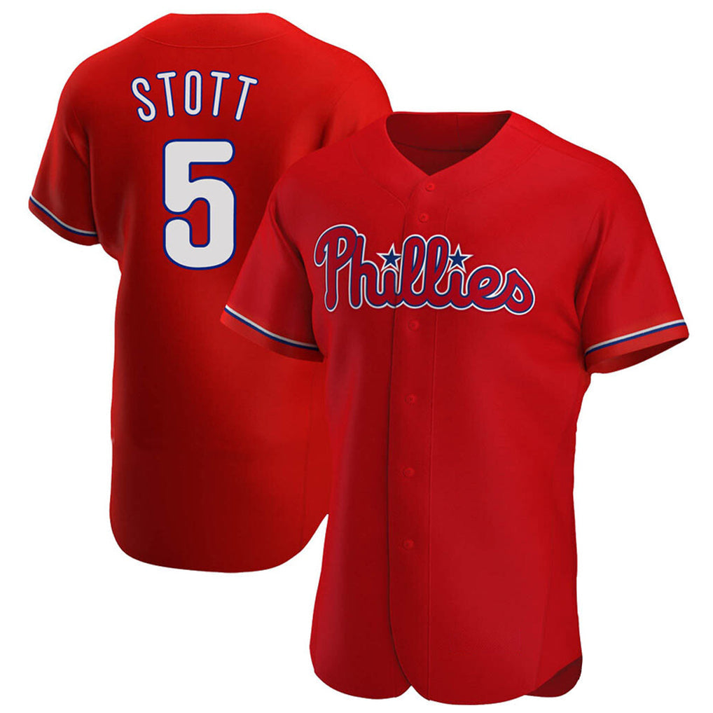 P.Phillies #5 Bryson Stott Player Red Home Limited Elite Stitched Jerseys