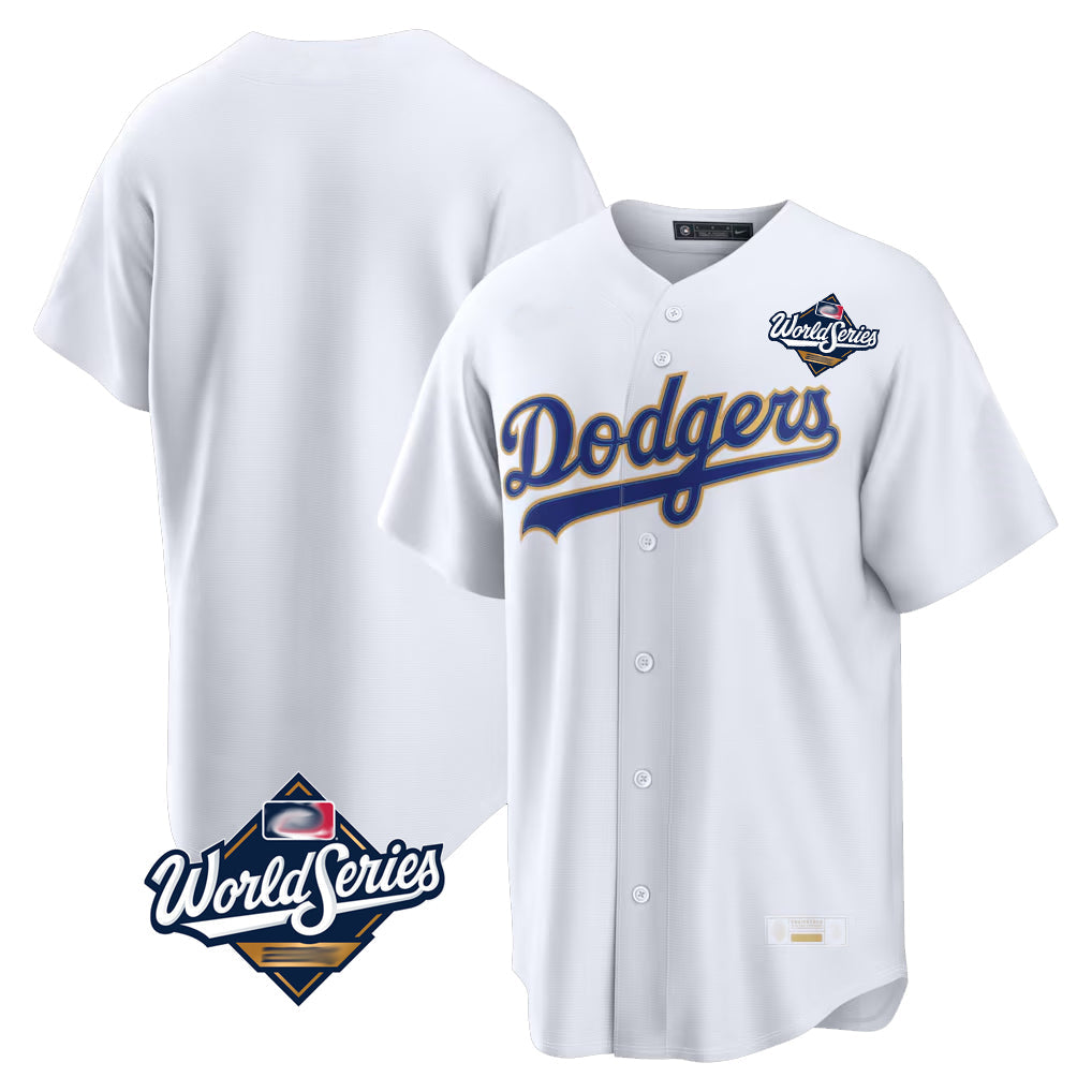 LA.Dodgers ## Dodgers Blank Player Gold White 2026 Collection Stadium Limited World Series Gdoa Stitched Jerseys