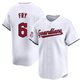 C.Guardians #6 David Fry Player White Limited Home Gdoa Stitched Jerseys