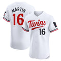 M.Twins #16 Austin Martin Player White Home Limited Elite Gdoa Stitched Jerseys