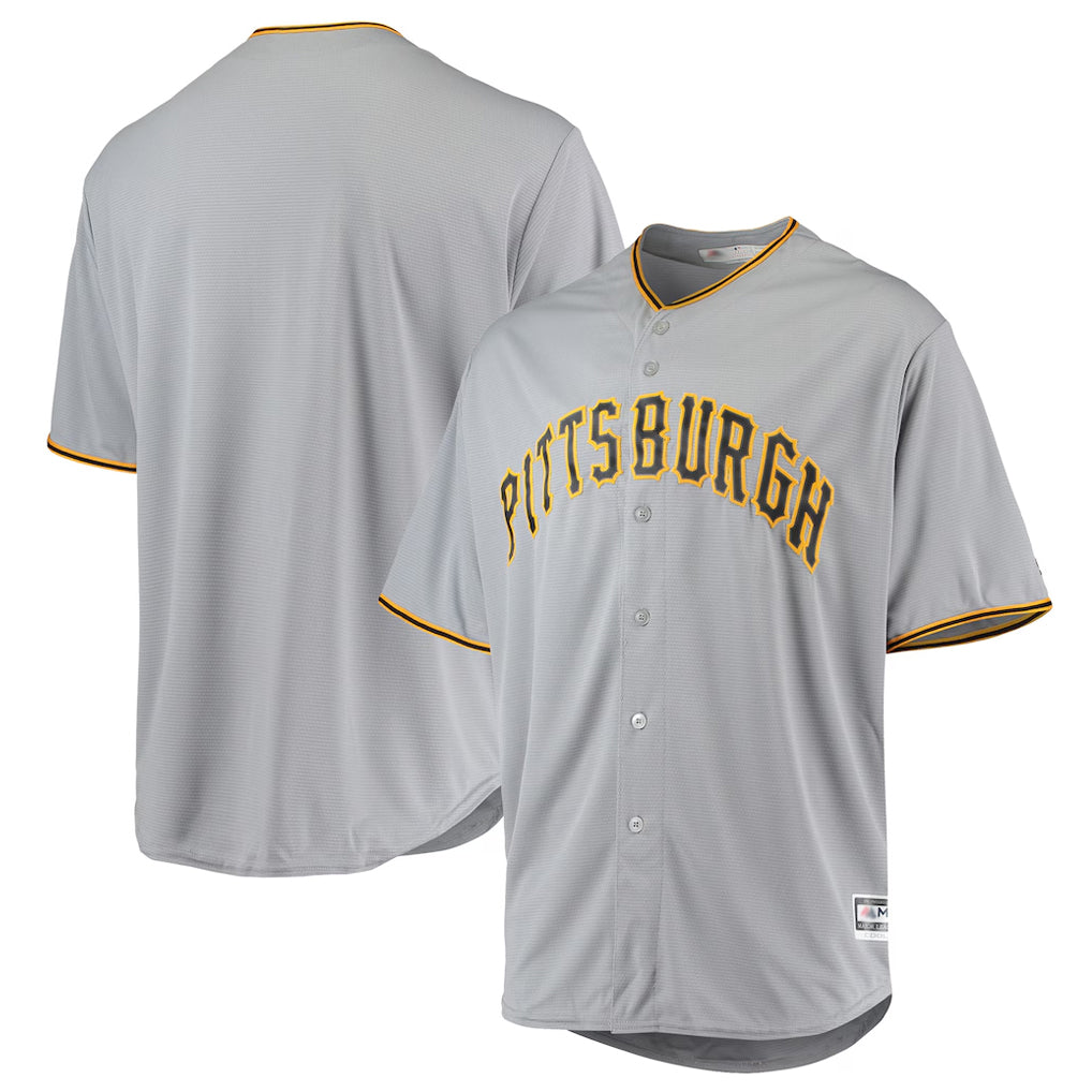 P.Pirates ## Pirates Blank Player Gray Road Home Game Stitched Jerseys