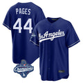 LA.Dodgers #44 Andy Pages Player Royal World Series Meet Game Gdoa Stitched Jerseys