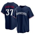 M.Twins #37 Victor Caratini Player Navy Replica Alternate Home Gdoa Stitched Jerseys