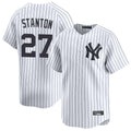 NY.Yankees #27 Giancarlo Stanton Player White Limited Home Stitched Jerseys