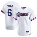 T.Rangers #6 Josh Jung Player Gold Collection Limited White Stitched Jerseys