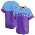 C.Rockies ## Rockies Blank Player Purple-Light Blue City Connect Limited Home T-shirt Gdoa Stitched Jerseys