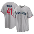 M.Twins #41 Joe Ryan Player Gray Game Limited Home Gdoa Stitched Jerseys
