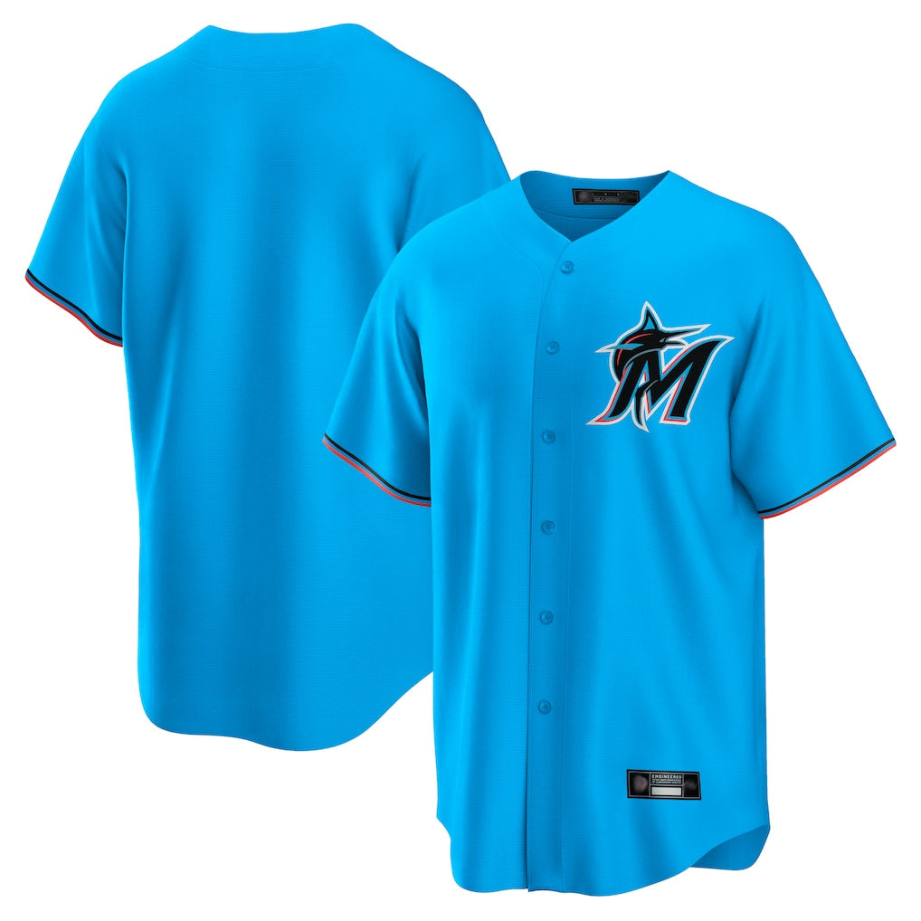 M.Marlins ## Marlins Blank Player Blue Home Game Gdoa Stitched Jerseys