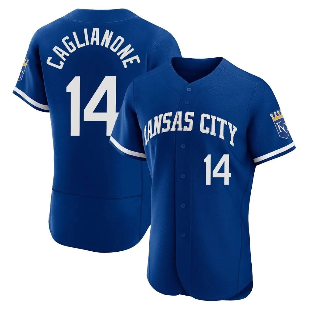 KC.Royals #14 Jac Caglianone Player Royal City Connect Limited Elite Home Game Gdoa Stitched Jerseys