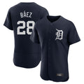 D.Tigers #28 Javier B¨¢ez Player Navy Limited Elite Home Gdoa Stitched Jerseys