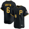 P.Pirates #6 Konnor Griffin Player Black Alternate Limited Game Stitched Jerseys