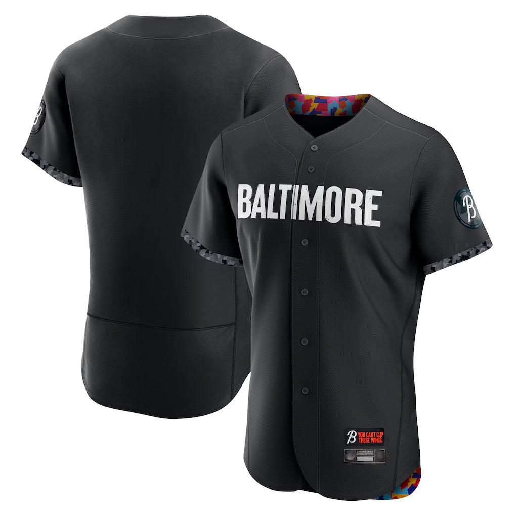 B.Orioles ## Orioles Blank Player Black City Connect Limited Elite Home Gdoa Stitched Jerseys