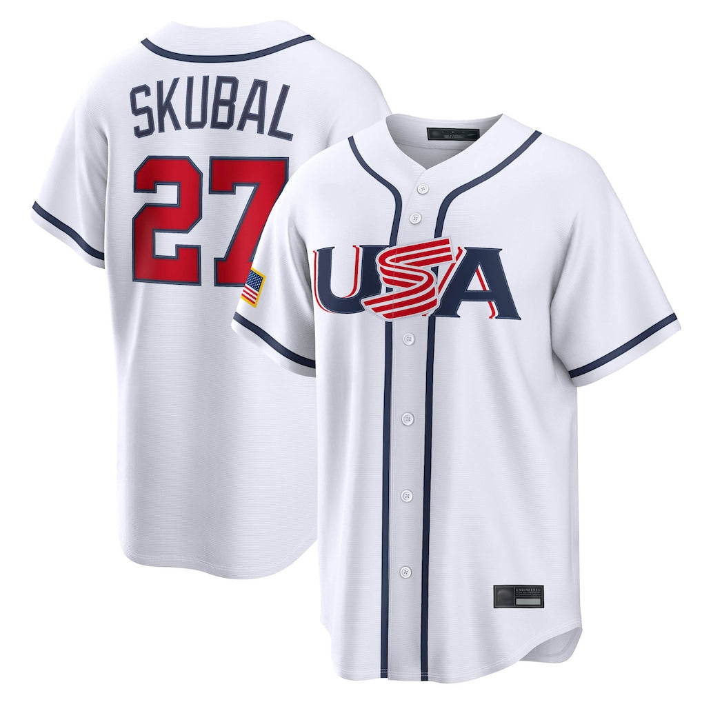 M.Twins #27 Ryan Jeffers Player White USA 2026 World Classic Limited Home Gdoa Stitched Jerseys