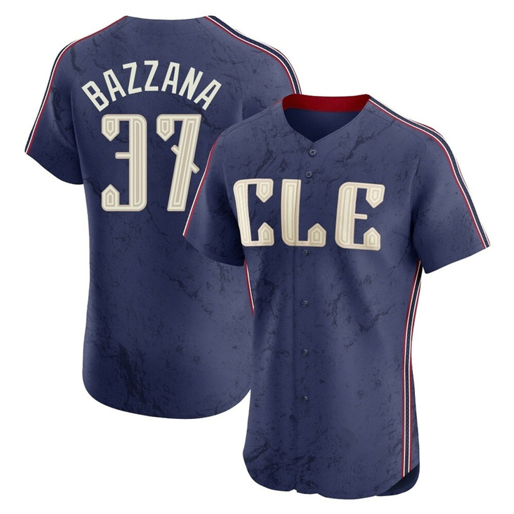 C.Guardians #37 Travis Bazzana Player Navy City Connect Limited Elite Home Gdoa Stitched Jerseys
