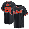 D.Tigers #28 Javier B¨¢ez Player Navy Home Game Gdoa Stitched Jerseys