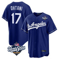 LA.Dodgers #17 Shohei Ohtani Player Royal World Series Game Gdoa Stitched Jerseys