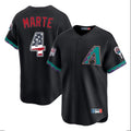 A.Diamondbacks #4 Ketel Marte Player Black USA 250 Fourth of July Home Game Gdoa250Ys Stitched Jerseys