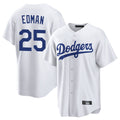 LA.Dodgers #25 Tommy Edman Player White Game Home Gdoa Stitched Jerseys