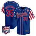 B.Orioles #35 Adley Rutschman Player Royal USA 250 Independence Day Vapor Premier Limited Home Game Gdoa Stitched Jerseys