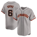 SF.Giants #6 Daniel Susac Player Gray Home Limited Stitched Jerseys