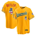 Athletics #4 Lawrence Butler Player Gold USA 250 Fourth of July Home Game Gdoa250Ys Stitched Jerseys