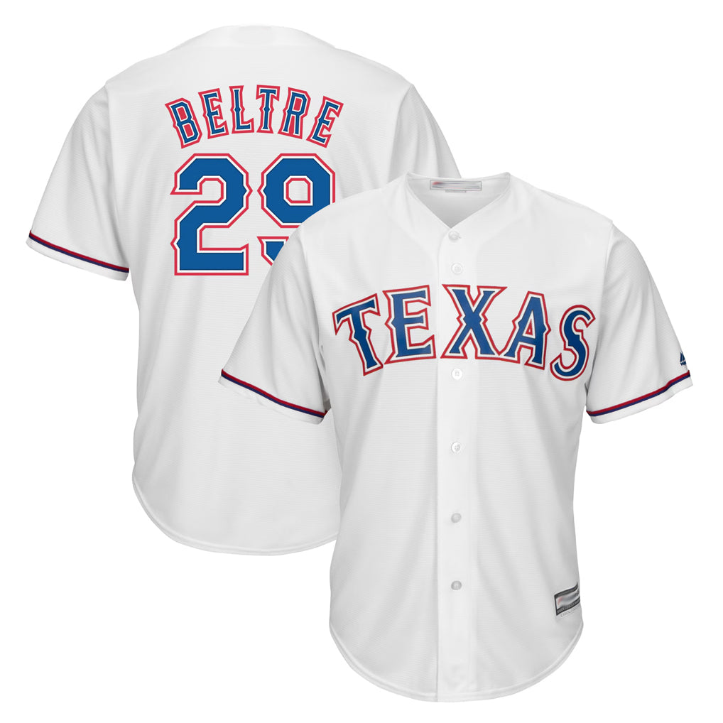 T.Rangers #29 Adrian Beltre Player White Majestic Home Cool Stitched Jerseys
