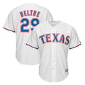 T.Rangers #29 Adrian Beltre Player White Majestic Home Cool Stitched Jerseys