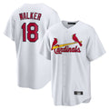 St. Louis Cardinals #18 Jordan Walker Player White Home Game Stitched Jerseys