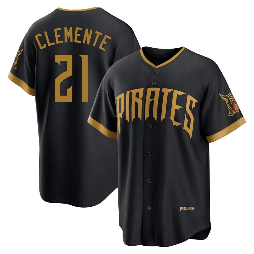 P.Pirates #21 Roberto Clemente Player Black 2026 City Connect Home Limited Stitched Jerseys
