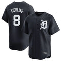 D.Tigers #8 Matt Vierling Player Navy Home Limited Game Gdoa Stitched Jerseys