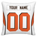 Custom C.Browns Pillow Decorative Throw Pillow Case - Print Personalized Football Team Fans Name & Number Birthday Gift Football Pillows