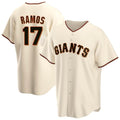 SF.Giants #17 Heliot Ramos Player Cream Home Game Stitched Jerseys